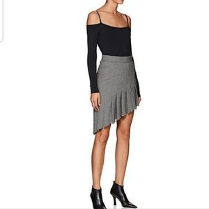 Helmut Lang Asymmetrical Pleated Skirt- size 2